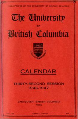 UBC Calendars - UBC Library Open Collections