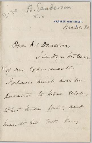 Letters as a Primary Source  Darwin Correspondence Project