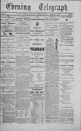 Thumbnail of Evening Telegraph (Victoria)