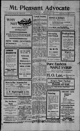 Thumbnail of Mount Pleasant Advocate (Vancouver)