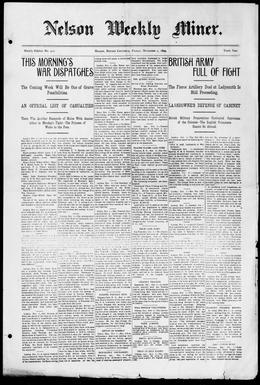 Thumbnail of Nelson Weekly Miner