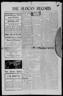 Thumbnail of Slocan Record