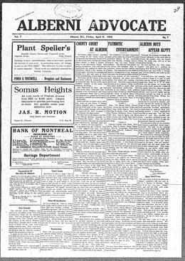 Thumbnail of Alberni Advocate